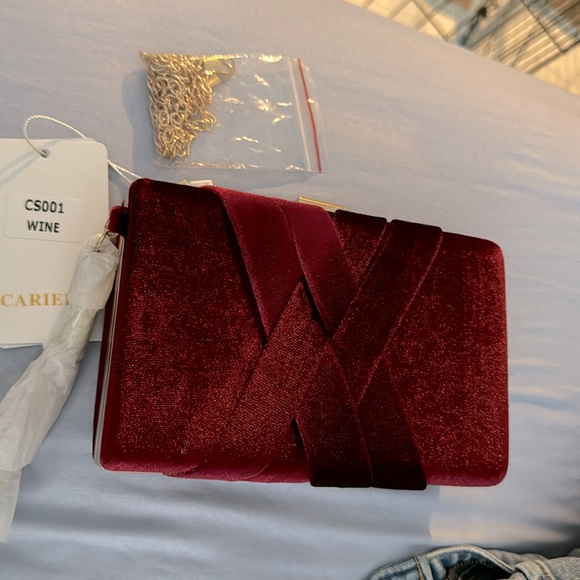 Womens Wine clutch - Picture 1 of 5